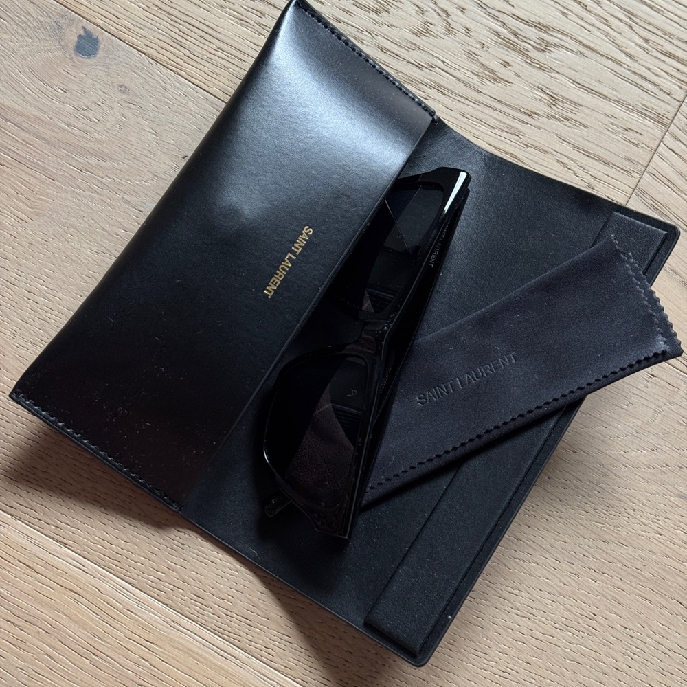 Saint Laurent Black Sunglasses with Case